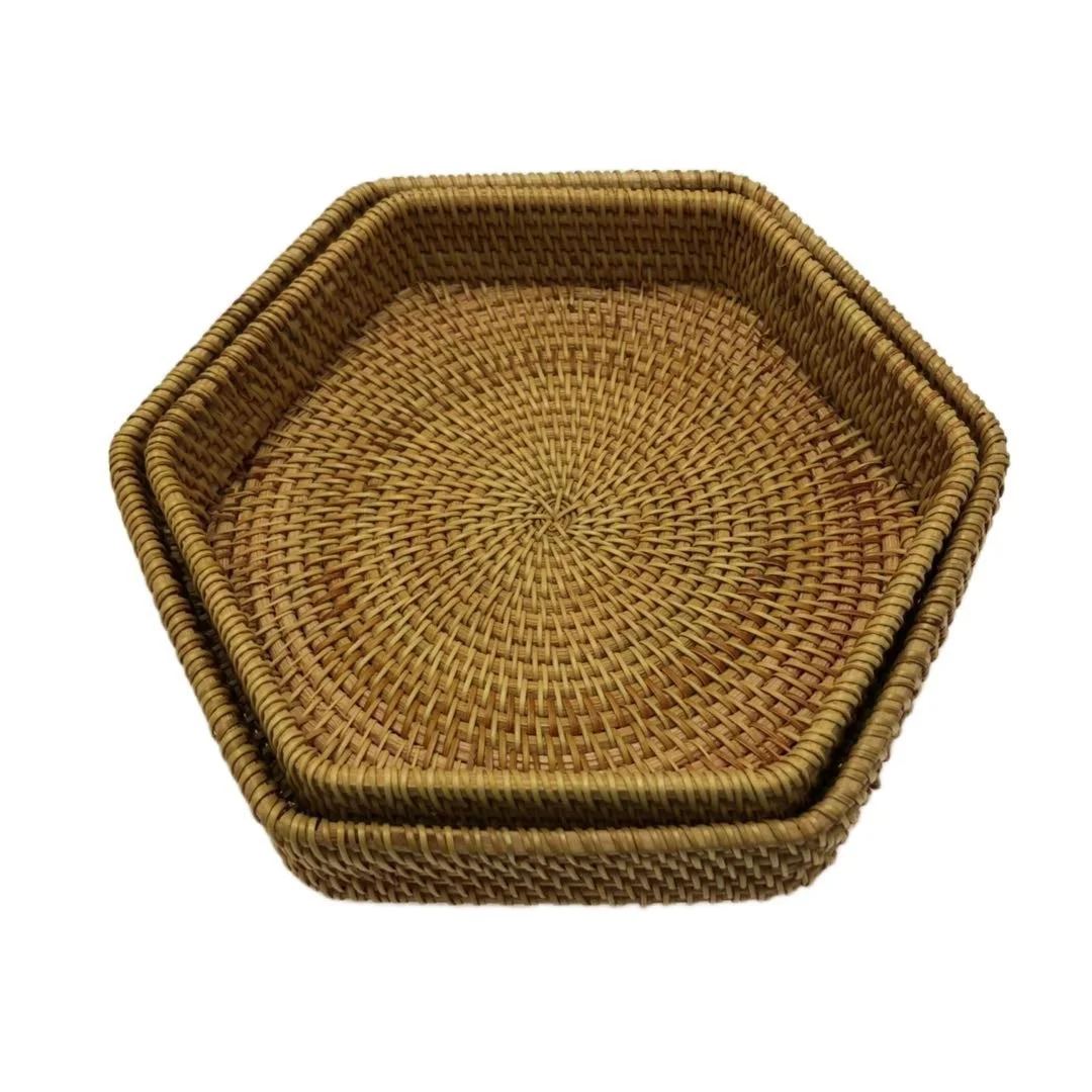 CAMIGEL Woven Bread Basket Vietnamese Rattan Woven Fruit Basket for Snack, Fruit Desktop Storage Basket
CAMIGEL Woven Bread Basket Vietnamese Rattan Woven Fruit Basket for Snack, Fruit Desktop Storage Basket