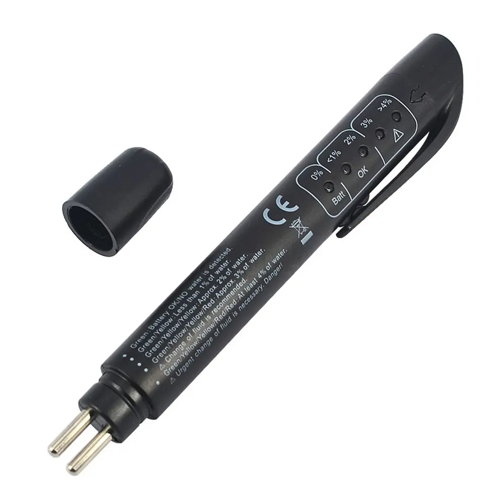 Brake Fluid Liquid Tester Oil Check Pen Auto 5 LED Car Vehicle Testing Tool for Testing DOT3 DOT4 DOT5 Brake Fluid
Brake Fluid Liquid Tester Oil Check Pen Auto 5 LED Car Vehicle Testing Tool for Testing DOT3 DOT4 DOT5 Brake Fluid