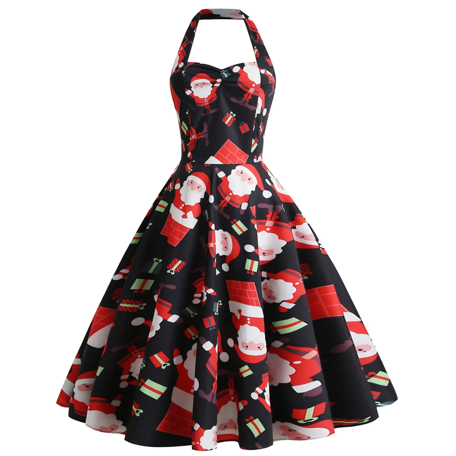 Women Merry Christmas Dress Vintage Retro Santa Prints Dresses OFF Shoulder Sexy Elegant Dress Casual Spangle Dress for Women
Women Merry Christmas Dress Vintage Retro Santa Prints Dresses OFF Shoulder Sexy Elegant Dress Casual Spangle Dress for Women