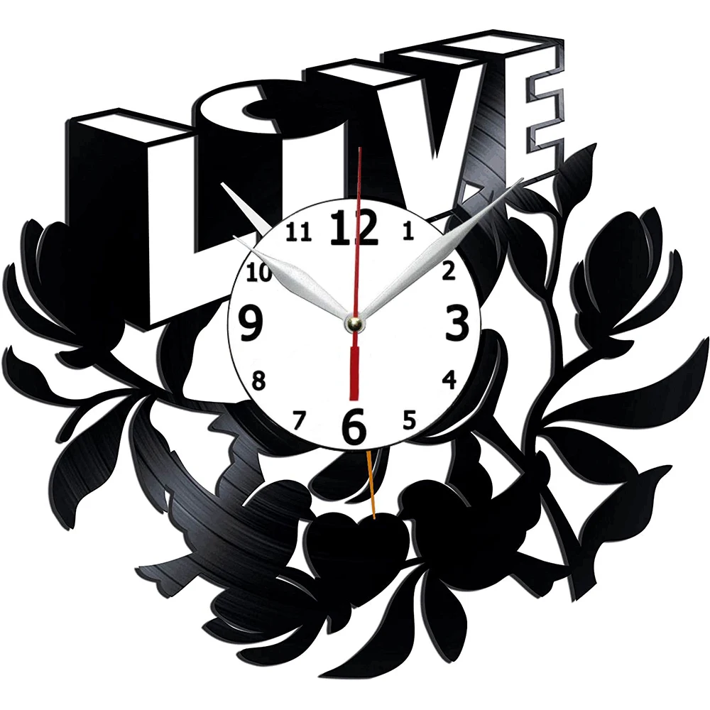 Настенные виниловые часы Love Clock, 12 дюймов, оригинальный подарок, лучший домашний декор
Настенные виниловые часы Love Clock, 12 дюймов, оригинальный подарок, лучший домашний декор