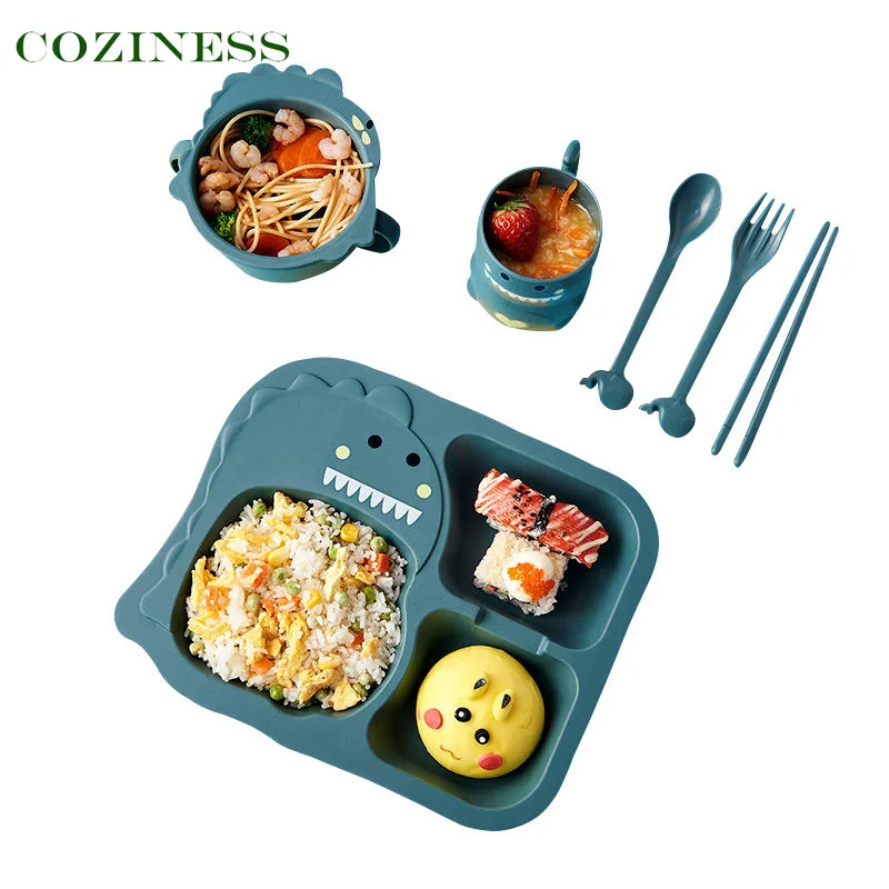 Baby Feeding Bowl Cute Dinosaur Pattern Tableware Set Pp Material Anti Fall Easy Clean Household Dinner Plate Grid Infant Bowl
Baby Feeding Bowl Cute Dinosaur Pattern Tableware Set Pp Material Anti Fall Easy Clean Household Dinner Plate Grid Infant Bowl