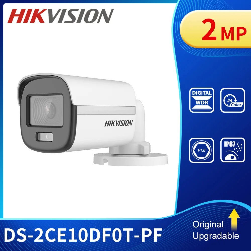 Hikvision 2MP ColorVu Bullet Camera Turbo HD TVI , AHD, CVI, CVBS Switchable 1080P IP67 DS-2CE10DF0T-PF
Hikvision 2MP ColorVu Bullet Camera Turbo HD TVI , AHD, CVI, CVBS Switchable 1080P IP67 DS-2CE10DF0T-PF