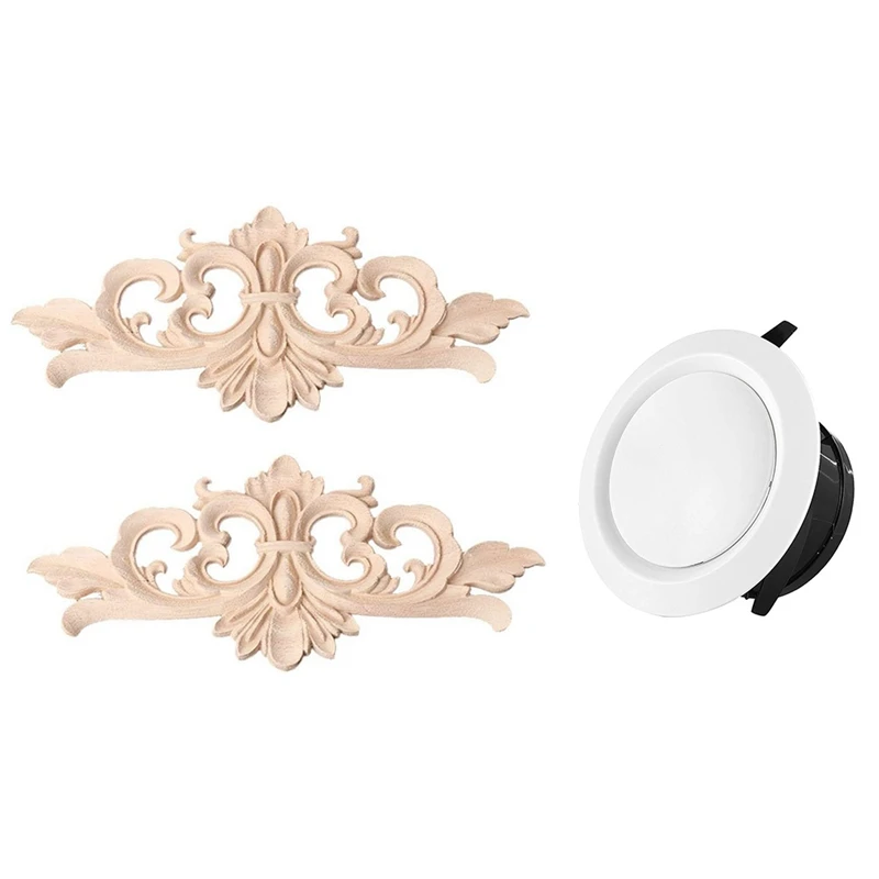 2 Pieces ABS Adjustable Air Vent Round Soffit Exhaust Vent 4 Inch With 2Pcs Vintage Wood Carved Decal Corner Onlay
2 Pieces ABS Adjustable Air Vent Round Soffit Exhaust Vent 4 Inch With 2Pcs Vintage Wood Carved Decal Corner Onlay