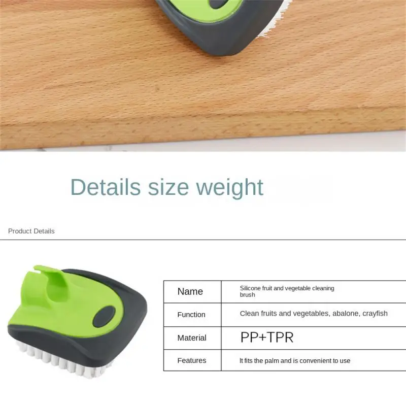 Silicone Fruit And Vegetable Cleaning Brush Ringed Multi-function Abalone Cleaning Brush Practical Carrot Potato Brush
Silicone Fruit And Vegetable Cleaning Brush Ringed Multi-function Abalone Cleaning Brush Practical Carrot Potato Brush