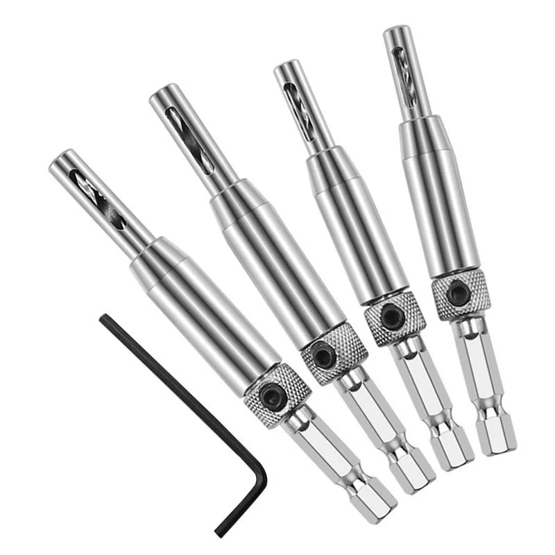 4pcs HSS Self Centering Hinge Drill Bit Door Window Cabinet Woodworking Hole Puncher Wood Reaming Tool Countersink Drill Bits
4pcs HSS Self Centering Hinge Drill Bit Door Window Cabinet Woodworking Hole Puncher Wood Reaming Tool Countersink Drill Bits