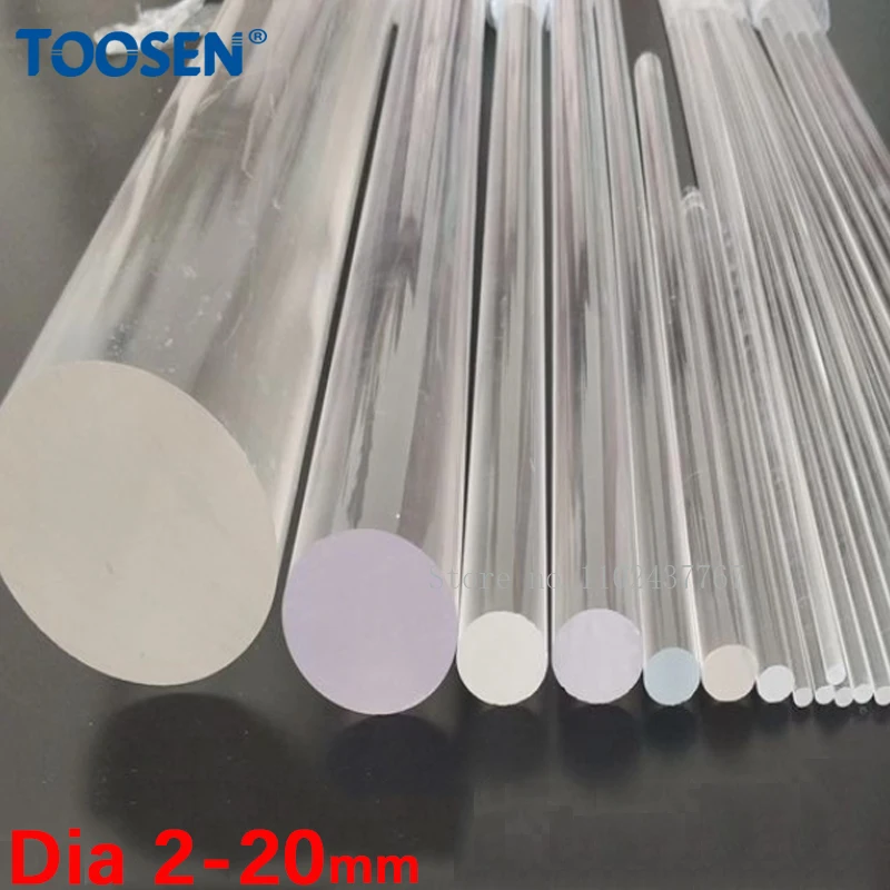 Прозрачный акриловый круглый стержень 2-20 мм
Прозрачный акриловый круглый стержень 2-20 мм