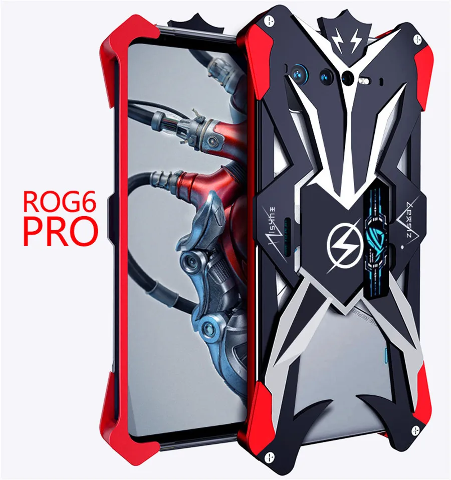 

Metal Steel Machinery Series For Asus ROG Phone 6 Pro Thor Heavy Duty Armor Aluminum Phone For Asus ROG Phone 6 Pro CASE Cover