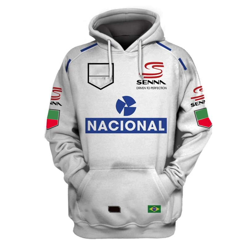 Brazilian Driver Ayrton Senna Formula One Racing Suit Imitation Sweater, Hooded Men's Oversize Vintage Sweater
Brazilian Driver Ayrton Senna Formula One Racing Suit Imitation Sweater, Hooded Men's Oversize Vintage Sweater