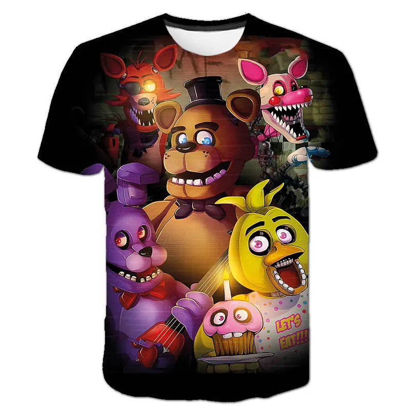 Детские футболки с забавными играми «пять ночей у Фредди», одежда Fnaf9, Детская футболка с 3D-принтом для видеоигр, Детская футболка с круглым ...
Детские футболки с забавными играми «пять ночей у Фредди», одежда Fnaf9, Детская футболка с 3D-принтом для видеоигр, Детская футболка с круглым ...