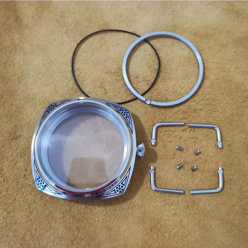 47mm Sapphire Crystal Or Mineral Glass Stainless Steel Watch Cases Carving Decorative Pattern Fit ETA6497/6498 ST3600 Movement
47mm Sapphire Crystal Or Mineral Glass Stainless Steel Watch Cases Carving Decorative Pattern Fit ETA6497/6498 ST3600 Movement