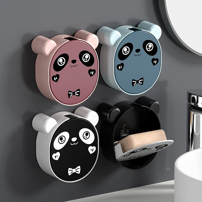 Creative Wall-mounted Panda Soap Box Cartoon Soap Box Household Punch-free Wash Storage Rack Bathroom Accessories
Creative Wall-mounted Panda Soap Box Cartoon Soap Box Household Punch-free Wash Storage Rack Bathroom Accessories
