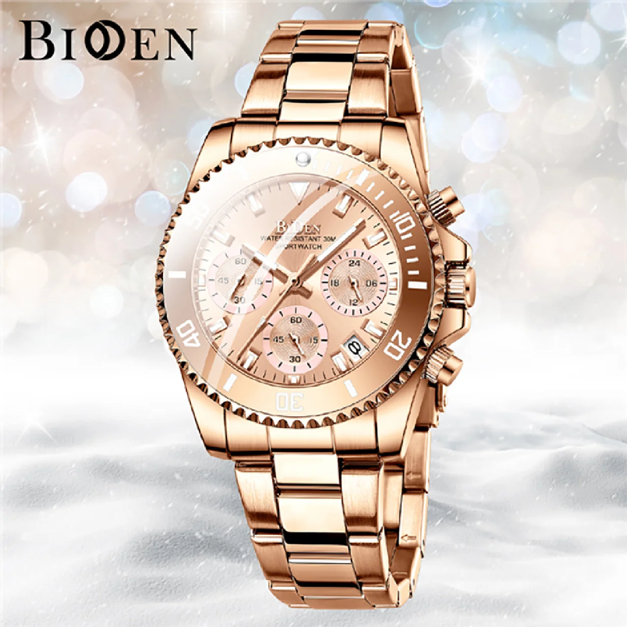 BIDEN Watch For Women Quartz Watches Fashion Ladies Bracelet Luxury Brand Chronograph Waterproof Female Gift relogio feminino
BIDEN Watch For Women Quartz Watches Fashion Ladies Bracelet Luxury Brand Chronograph Waterproof Female Gift relogio feminino