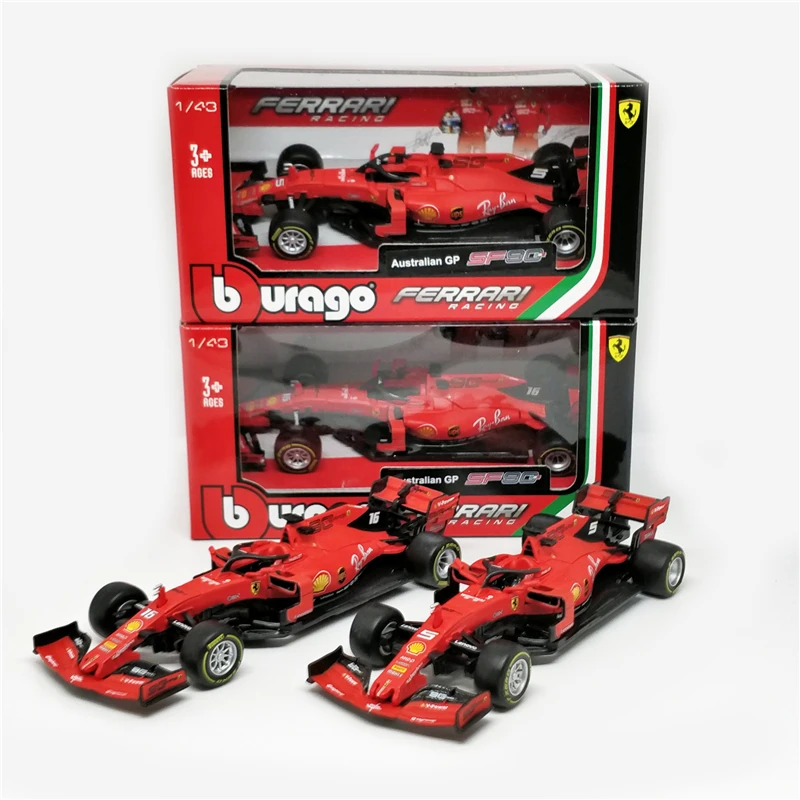BBurago 1:43 F1 2019 SF90 #5 Sebastian Vettel #16 Charles Leclerc Normal Version Formula one Racing Diecast Car
BBurago 1:43 F1 2019 SF90 #5 Sebastian Vettel #16 Charles Leclerc Normal Version Formula one Racing Diecast Car