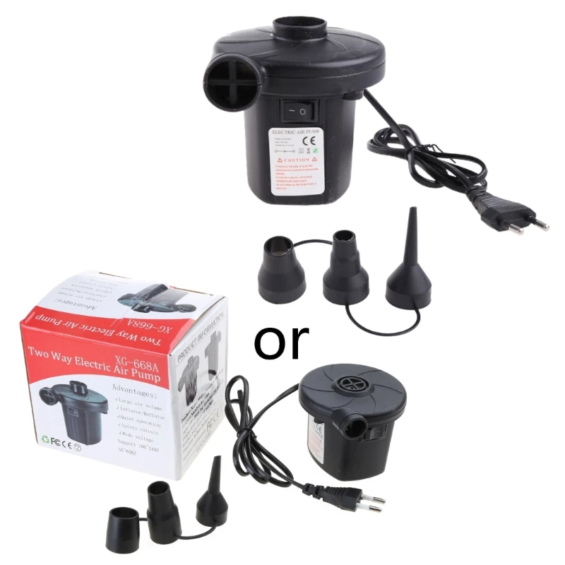 Inflatable Pump Electric Quick Fill Air Mattress Camping Tumblers Yoga Balls Kayak Compressor Portable for Car Household
Inflatable Pump Electric Quick Fill Air Mattress Camping Tumblers Yoga Balls Kayak Compressor Portable for Car Household