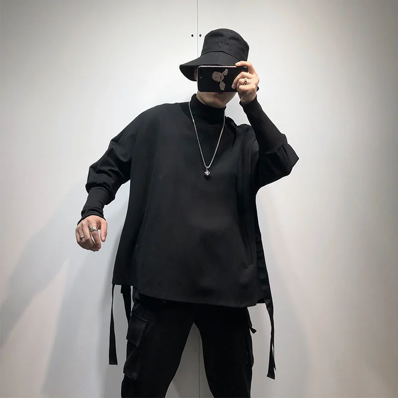 Men's Irregular Long Sleeve Autumn And Winter Large Dark Fashion Hem Split High Neck Thin Loose Sweater
Men's Irregular Long Sleeve Autumn And Winter Large Dark Fashion Hem Split High Neck Thin Loose Sweater