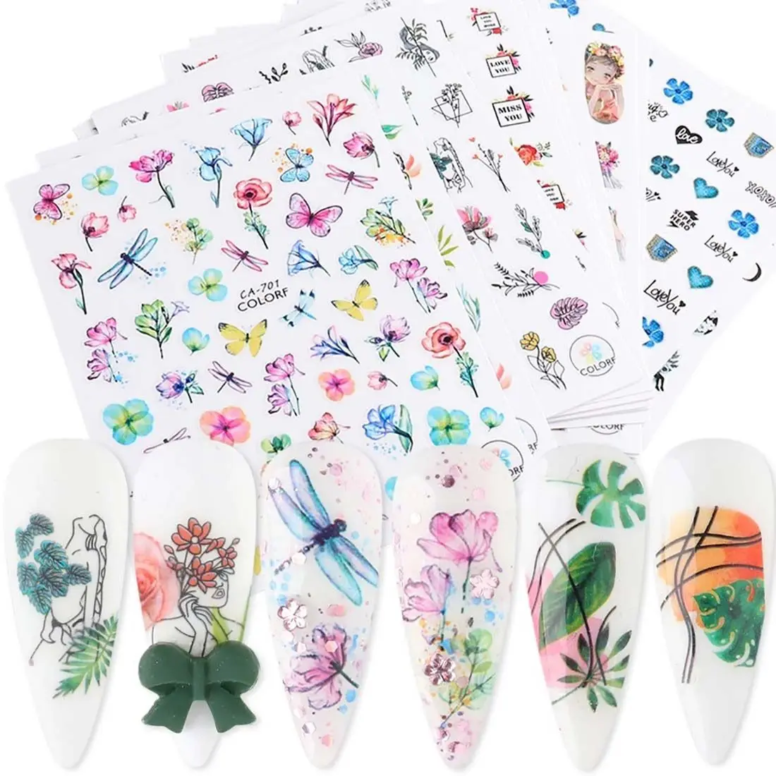 Women Fashion Wavy Flower Pattern Leaves Nail Sticker Self-Adhesive Nail Art Decoration Manicure Tool Stylish DIY Slider Decals
Women Fashion Wavy Flower Pattern Leaves Nail Sticker Self-Adhesive Nail Art Decoration Manicure Tool Stylish DIY Slider Decals
