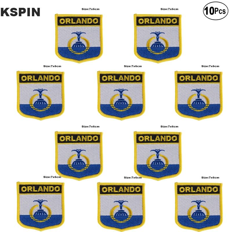 Orlando Flag Embroidery Patches Iron on Saw on Transfer patches Sewing Applications for Clothes in Home&Garden
Orlando Flag Embroidery Patches Iron on Saw on Transfer patches Sewing Applications for Clothes in Home&Garden
