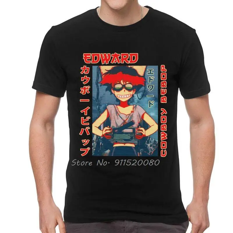 Футболка Cowboy Bebop Мужская, хлопковая тенниска в стиле хип-хоп, крутая майка с рисунком Аниме Манга Эдварда, уличная одежда в стиле Харадзюку
Футболка Cowboy Bebop Мужская, хлопковая тенниска в стиле хип-хоп, крутая майка с рисунком Аниме Манга Эдварда, уличная одежда в стиле Харадзюку