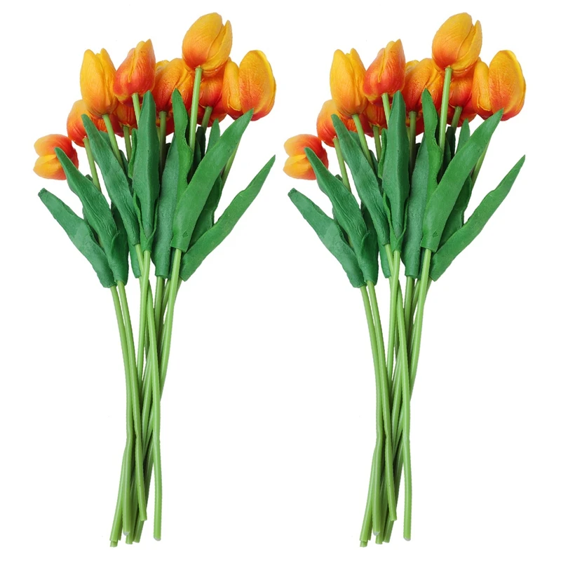 20Pcs Tulip Flower Latex Real Touch For Wedding Bouquet Decor Best Quality Flowers (Orange Tulip) Retail
20Pcs Tulip Flower Latex Real Touch For Wedding Bouquet Decor Best Quality Flowers (Orange Tulip) Retail