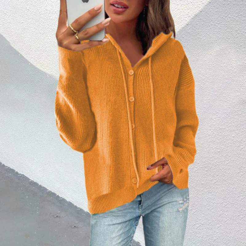 Casual Long Sleeve Solid Hoodies Cardigan 2022 Fall Women Fashion Button Loose Knitted Sweater Winter Women Elegant Jumper Tops
Casual Long Sleeve Solid Hoodies Cardigan 2022 Fall Women Fashion Button Loose Knitted Sweater Winter Women Elegant Jumper Tops