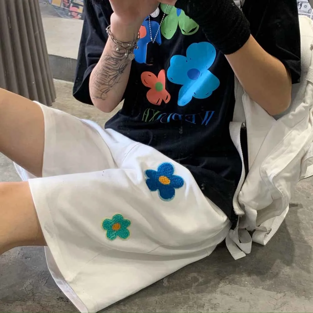 Flowers Appliques Harajuku Aesthetic Casual Korean Fashion Women Short Summer High Waist Y2k Sport Biker Shorts Female
Flowers Appliques Harajuku Aesthetic Casual Korean Fashion Women Short Summer High Waist Y2k Sport Biker Shorts Female