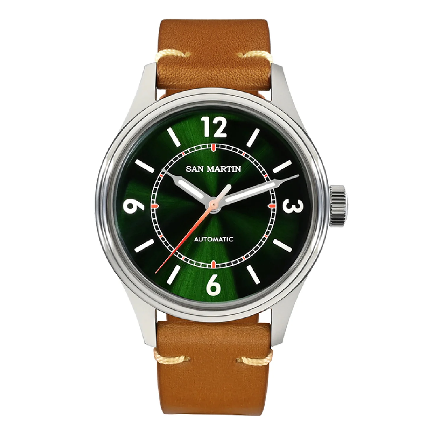 San Martin Men Automatic Watch Pilot Mechanical Wristwatch Luxury Enamel Sunray Dial Sapphire 100M Waterproof BGW9 Luminous NH35
San Martin Men Automatic Watch Pilot Mechanical Wristwatch Luxury Enamel Sunray Dial Sapphire 100M Waterproof BGW9 Luminous NH35