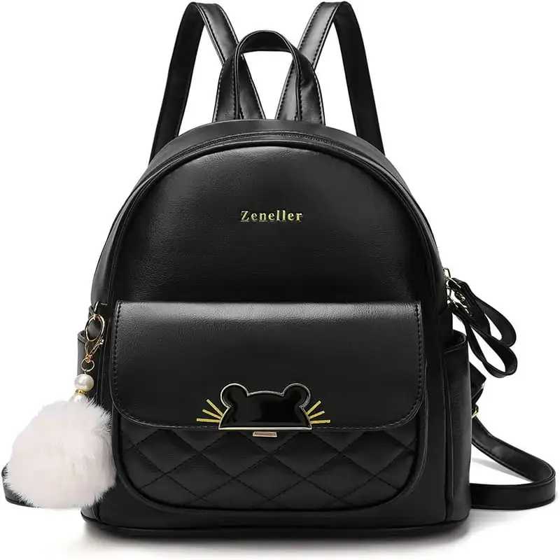 Backpack Women Leather Small Backpack Purse for Teen Girl Travel Backpack Cute School Bookbags Ladies Satchel Bags Black
Backpack Women Leather Small Backpack Purse for Teen Girl Travel Backpack Cute School Bookbags Ladies Satchel Bags Black