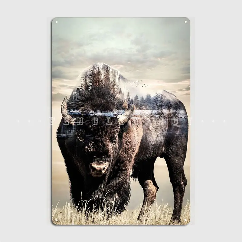 American Bison Poster Metal Plaque Wall Mural Printing Home Wall Decor Tin Sign Poster
American Bison Poster Metal Plaque Wall Mural Printing Home Wall Decor Tin Sign Poster