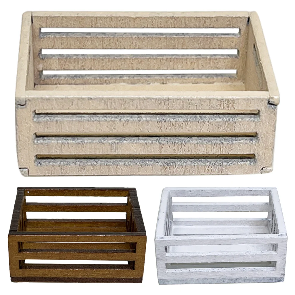 3 Pcs Miniature Wooden Basket Ornament House Decor Storage Model Accessories Artificial
3 Pcs Miniature Wooden Basket Ornament House Decor Storage Model Accessories Artificial