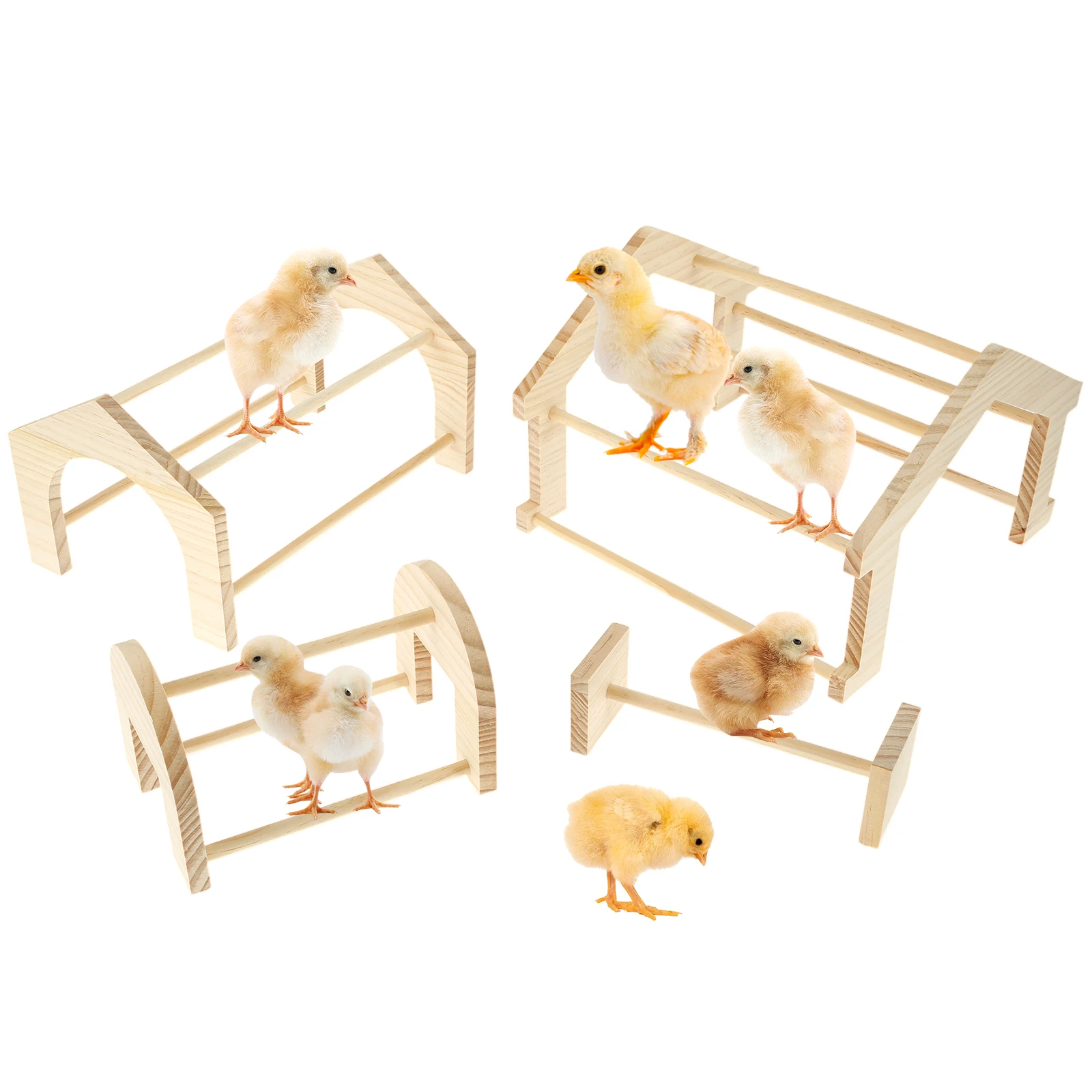 4Pcs Chicken Perches Pine Chicken Roosting Perch Strong Chick Perch Stand Fun Chicken Training Perch Easy to Assemble and Clean
4Pcs Chicken Perches Pine Chicken Roosting Perch Strong Chick Perch Stand Fun Chicken Training Perch Easy to Assemble and Clean