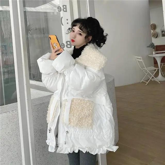 Winter Clothes Women Jacket Loose Parkas Thicken Warm Mid-length Coat Female Cotton-padded Thick Fashion Outwear Casual T504
Winter Clothes Women Jacket Loose Parkas Thicken Warm Mid-length Coat Female Cotton-padded Thick Fashion Outwear Casual T504