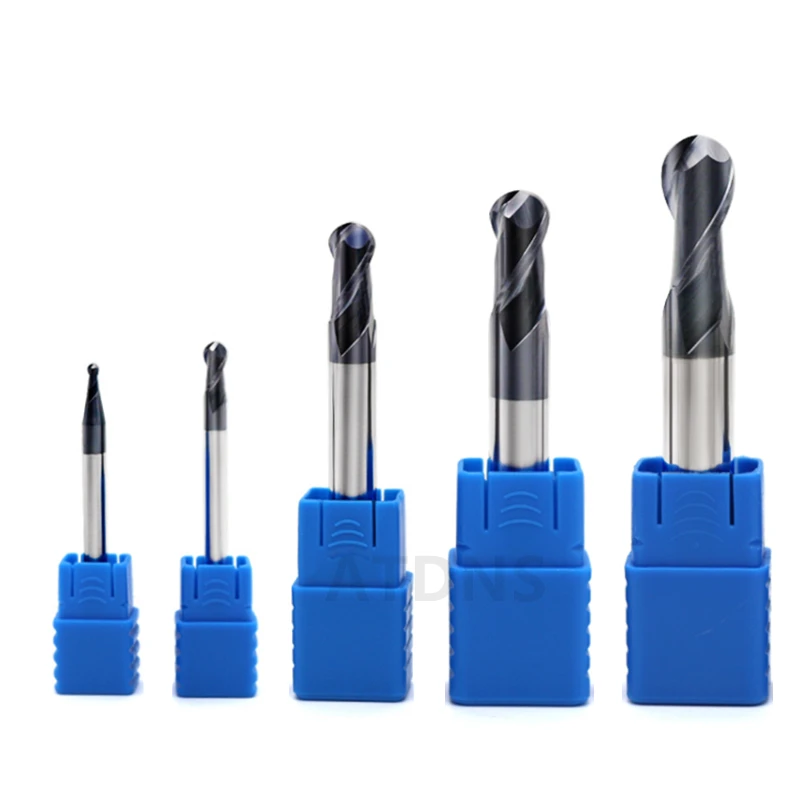 Ball End Milling Cutter HRC50 2 Blades Alloy Coated Tungsten Steel Tool End Mill CNC Machining
Ball End Milling Cutter HRC50 2 Blades Alloy Coated Tungsten Steel Tool End Mill CNC Machining