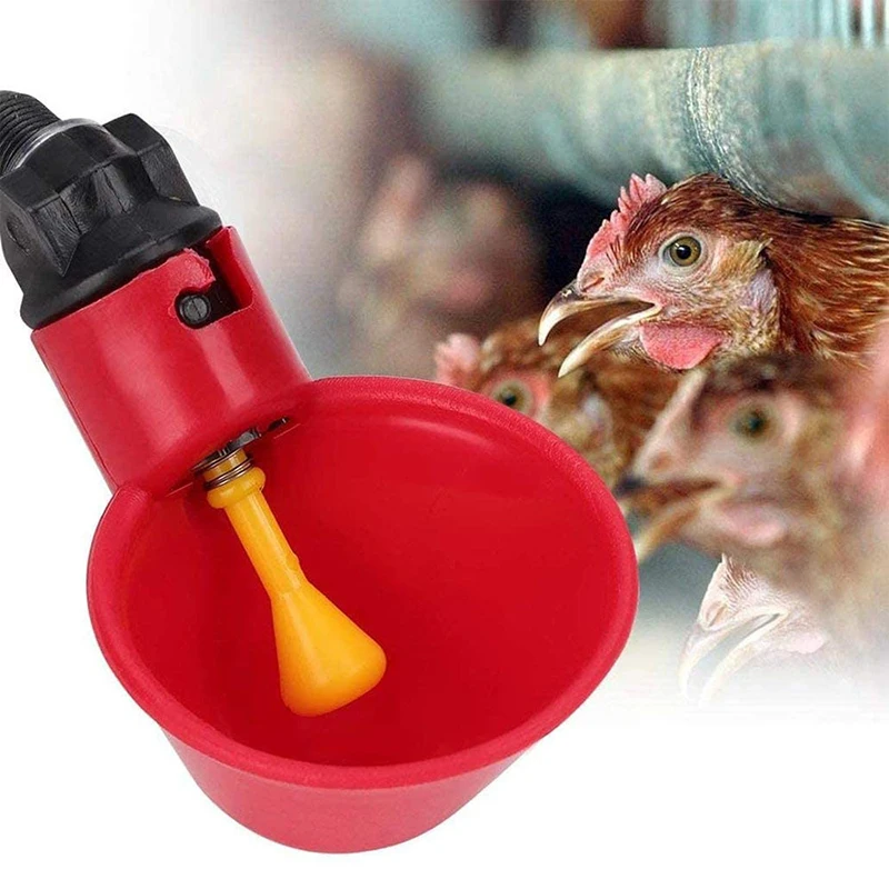 Automatic Chicken Water Cup Waterer Bowl Kit Farm Coop Poultry Waterer Drinking Water Feeder Dispenser for Chicks Duck Turkey
Automatic Chicken Water Cup Waterer Bowl Kit Farm Coop Poultry Waterer Drinking Water Feeder Dispenser for Chicks Duck Turkey