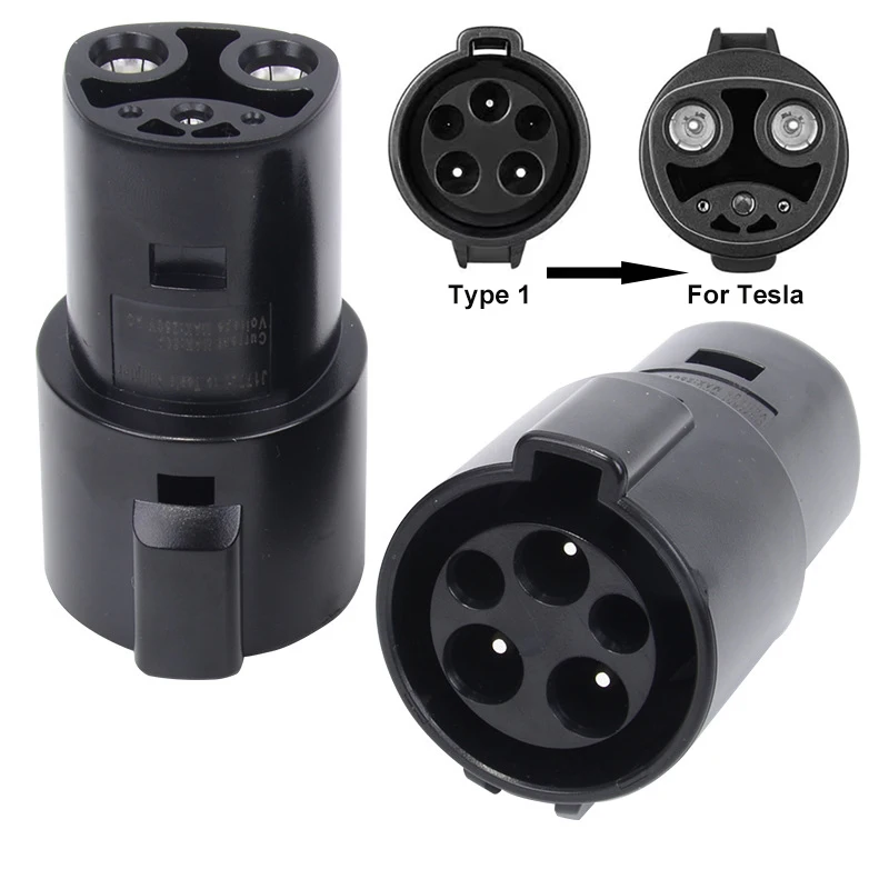 For TESLA EV Plug EVSE Adapter for Type 1 J1772 to For Tesla Convertor EV Charger Connector for Electric Car Accessories
For TESLA EV Plug EVSE Adapter for Type 1 J1772 to For Tesla Convertor EV Charger Connector for Electric Car Accessories