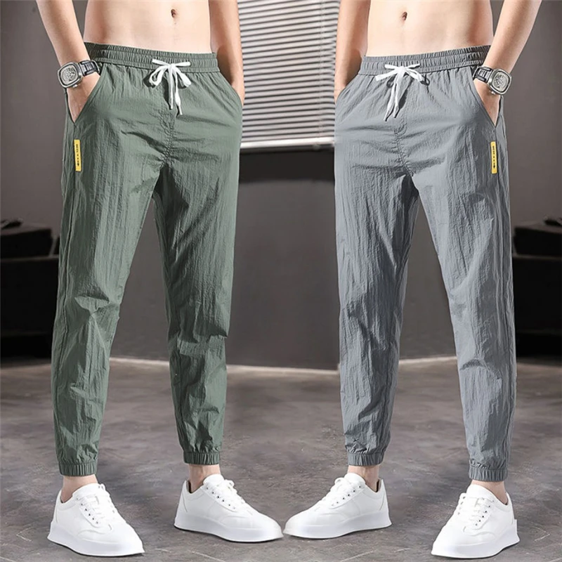 Big Size Ice Silk Pants Men's Summer Thin Section Trendy Loose Casual Pants Sports Pants Quick-drying Harlan Nine-point Pants
Big Size Ice Silk Pants Men's Summer Thin Section Trendy Loose Casual Pants Sports Pants Quick-drying Harlan Nine-point Pants