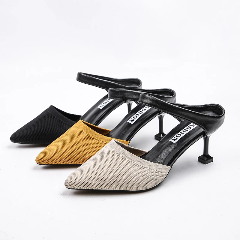 Fashion Women Sandals 6 Cm High Heel Muller Sandals Dress Women's Shoes Mesh Breathable Party Casual Women Sandals Heels Women
Fashion Women Sandals 6 Cm High Heel Muller Sandals Dress Women's Shoes Mesh Breathable Party Casual Women Sandals Heels Women