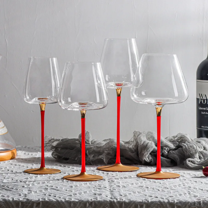 270-720ml Creative Concave Bottom Red/Pink Champagne Wine Glass Transparent Burgundy Golded Lead-Free Crystal Glasses Goblet Cup
270-720ml Creative Concave Bottom Red/Pink Champagne Wine Glass Transparent Burgundy Golded Lead-Free Crystal Glasses Goblet Cup