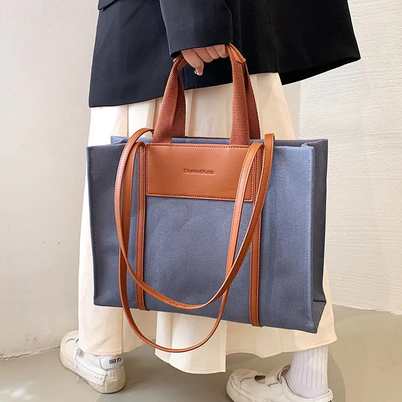 Large Capacity Canvas Tote For Girls Casual Shopping Shoulder Bags Ladies Large Patchwork Korean Style Simple Handbags Fashion
Large Capacity Canvas Tote For Girls Casual Shopping Shoulder Bags Ladies Large Patchwork Korean Style Simple Handbags Fashion