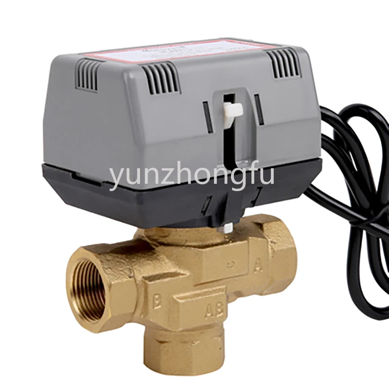 Válvula eléctrica de tres vías motorizada Honeywell, 1/2 ", 3/4", 1 ", latón VC6013, bobina de ventilador, AC220V
Válvula eléctrica de tres vías motorizada Honeywell, 1/2 ", 3/4", 1 ", latón VC6013, bobina de ventilador, AC220V
