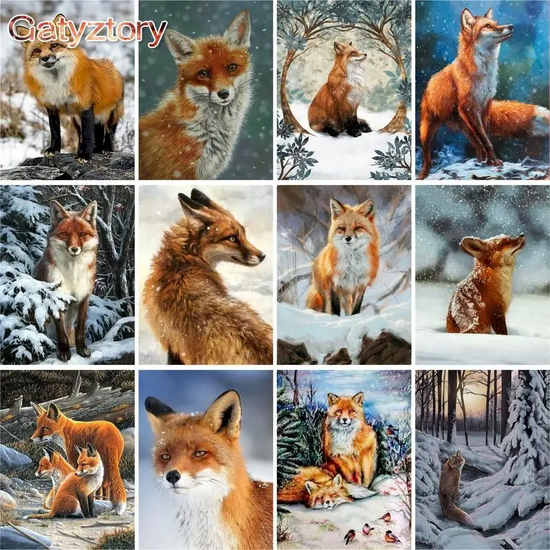GATYZTORY Frame 60x75cm Fox Animals Diy Painting By Numbers Kit Modern Wall Art Picture Handpainted Canvas Painting Wall Gift
GATYZTORY Frame 60x75cm Fox Animals Diy Painting By Numbers Kit Modern Wall Art Picture Handpainted Canvas Painting Wall Gift