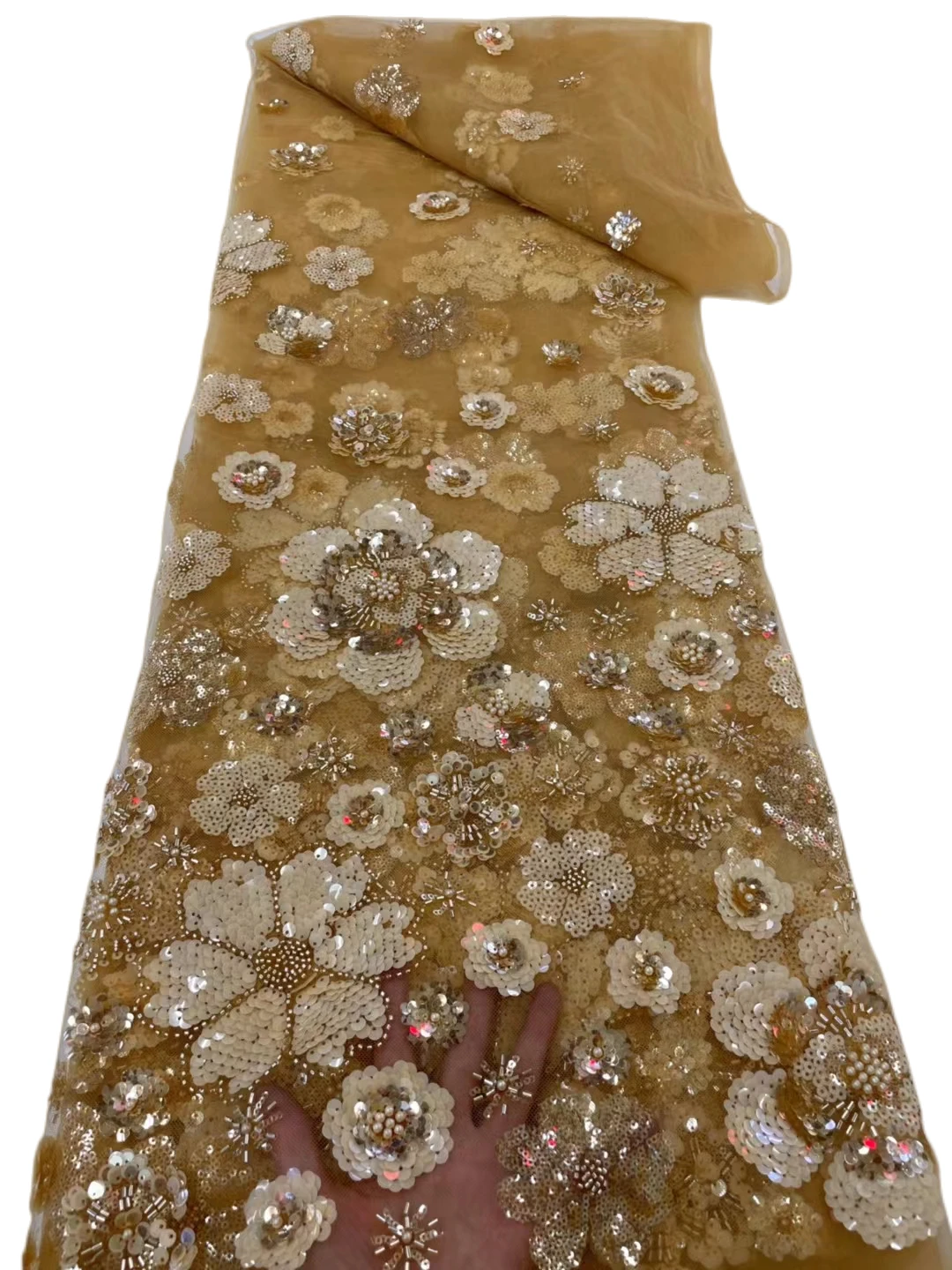 Latest High Quality Classic Elegant Embroidery Squins Tulle lace With Stones Fabric for Wedding Dress NN588_K
Latest High Quality Classic Elegant Embroidery Squins Tulle lace With Stones Fabric for Wedding Dress NN588_K