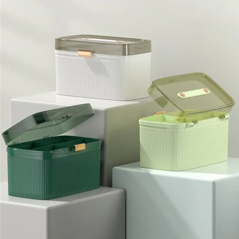 Storage Box Multi-layer Clamshell Design Moisture-proof And Light-proof Safety Lock Easy Access Household Products Medicine Box
Storage Box Multi-layer Clamshell Design Moisture-proof And Light-proof Safety Lock Easy Access Household Products Medicine Box