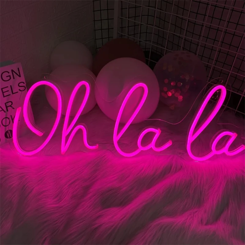 Fashion Oh La La Neon Sign Wedding Custom Light Sign Home Wall Bar Party Club Shop Aesthetic Room Decor Beautiful Neon Lamps
Fashion Oh La La Neon Sign Wedding Custom Light Sign Home Wall Bar Party Club Shop Aesthetic Room Decor Beautiful Neon Lamps