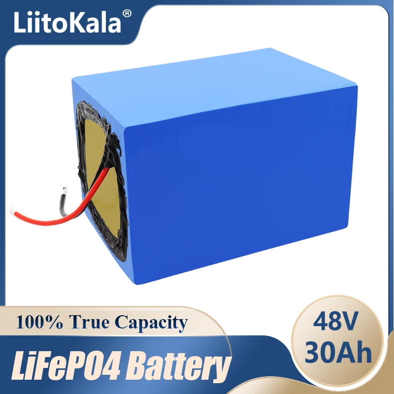 Аккумулятор LiitoKala LiFePO4 48 В, 30 Ач, 30 А/ч, 30 А, для электровелосипеда, 1200 Вт
Аккумулятор LiitoKala LiFePO4 48 В, 30 Ач, 30 А/ч, 30 А, для электровелосипеда, 1200 Вт