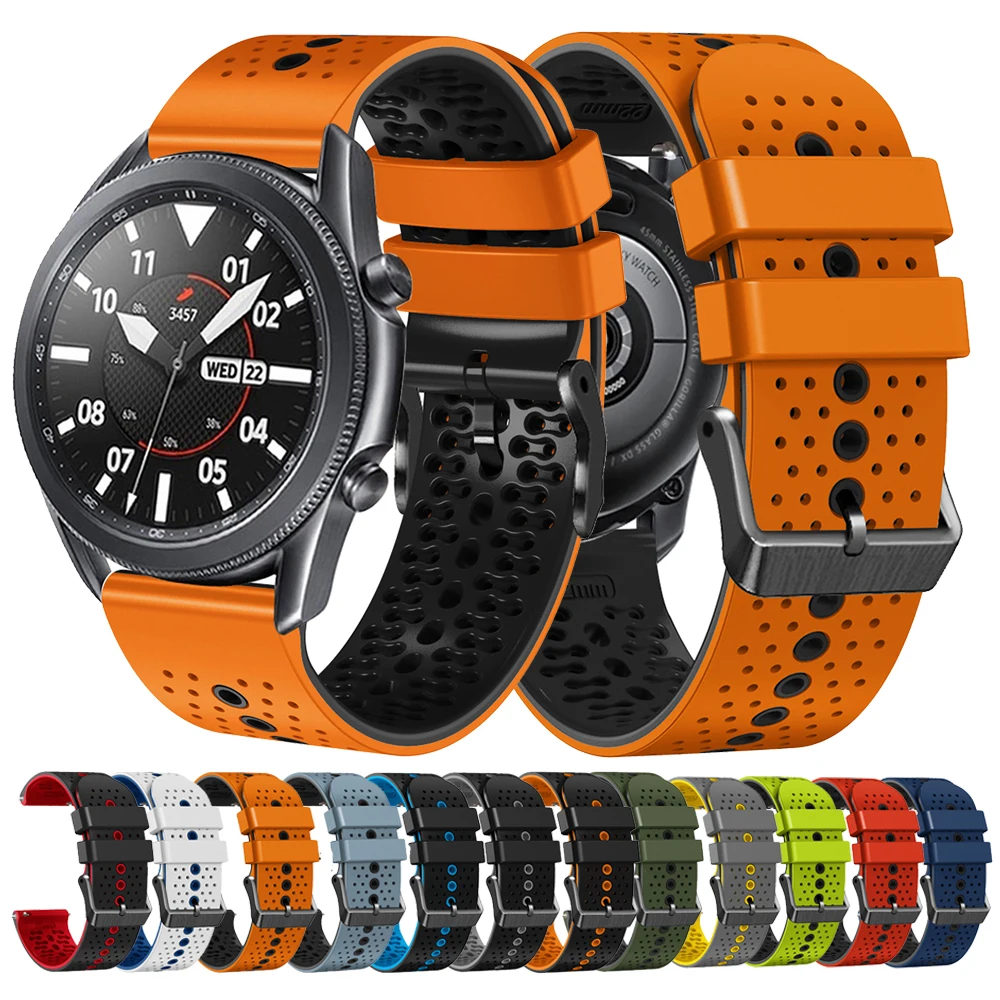 Ремешок силиконовый для смарт-часов Samsung Galaxy Watch 3, браслет для Galaxy Watch 46 мм, Сменные аксессуары
Ремешок силиконовый для смарт-часов Samsung Galaxy Watch 3, браслет для Galaxy Watch 46 мм, Сменные аксессуары