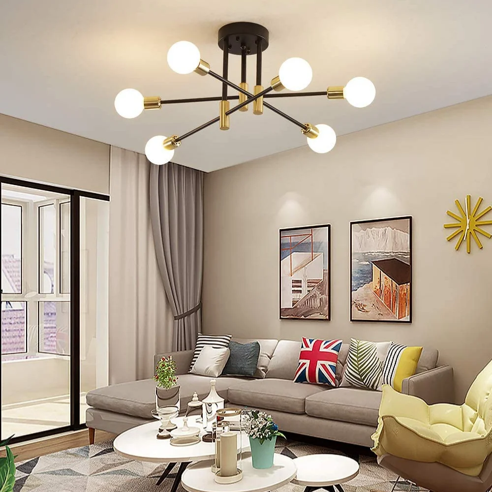 2023 Sputnik Chandelier Modern Ceiling Light Fixture Industrial Semi Flush Mount Pendant Lighting for Kitchen Dining Bedroom
2023 Sputnik Chandelier Modern Ceiling Light Fixture Industrial Semi Flush Mount Pendant Lighting for Kitchen Dining Bedroom
