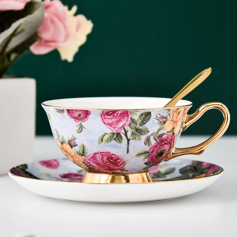 

Набор кофейных чашек, британская чашка для послеобеденного чая, черный чай, Европейский чайный сервиз, керамическая чашка для дома