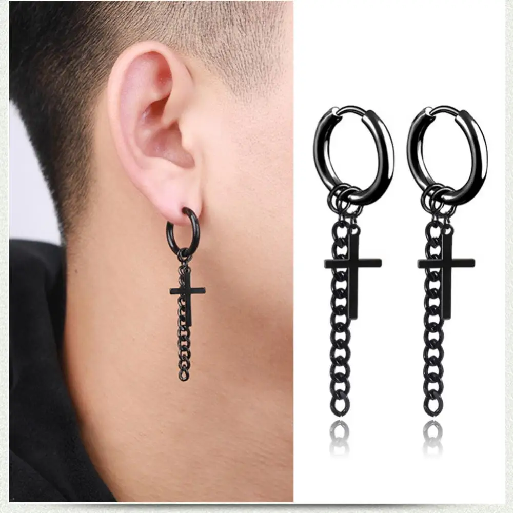 1pc Unisex Stainless Steel Earrings Geometry Triangle Star Cross Fish Love Feather Multiple Gothic Tassel Chain Drop Earrings
1pc Unisex Stainless Steel Earrings Geometry Triangle Star Cross Fish Love Feather Multiple Gothic Tassel Chain Drop Earrings