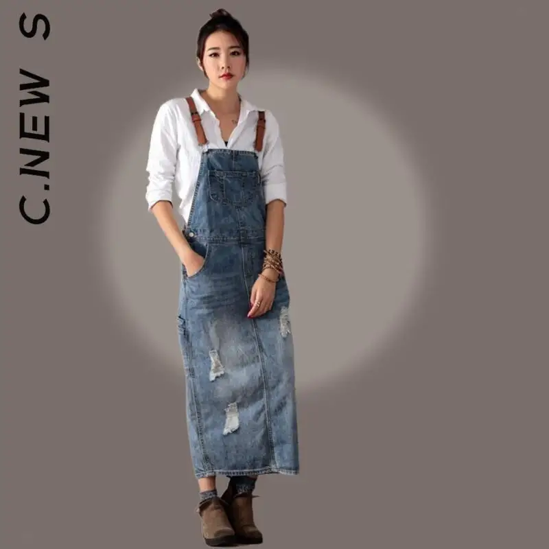 C.New S Women Fashion Dress Spaghetti Strap Ripped Vintage Denim Dresses Lazy Robe Chic Basic Woman Clothes Vestidos Female 
C.New S Women Fashion Dress Spaghetti Strap Ripped Vintage Denim Dresses Lazy Robe Chic Basic Woman Clothes Vestidos Female