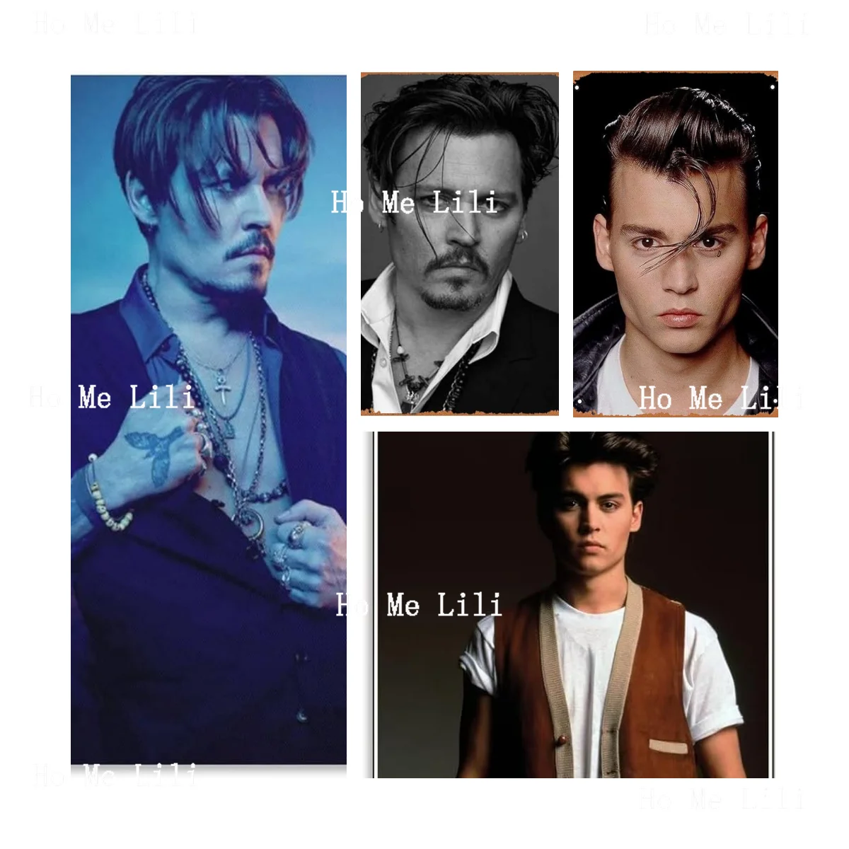 Giant Gold Performer Johnny Depp Wall Art Posters Decorate Bedrooms With Modern Home Metal Tin Signs
Giant Gold Performer Johnny Depp Wall Art Posters Decorate Bedrooms With Modern Home Metal Tin Signs